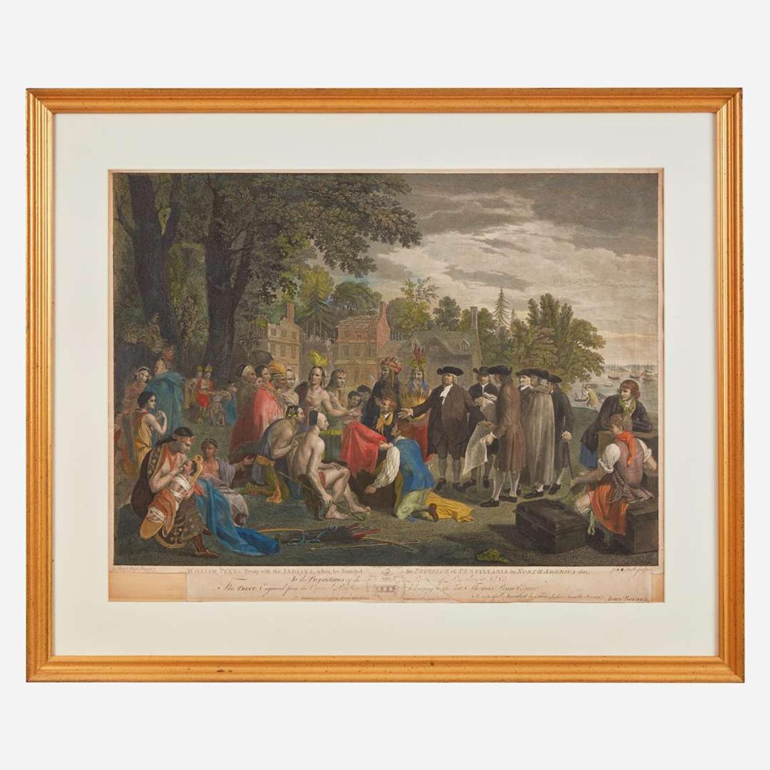 [Pennsylvania] (Penn, William) William Penn's Treaty with the Indians, when he founded the Province of Pensylvania in North America 1681...