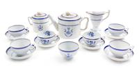 A Copeland Spode Porcelain Service Height of creamer 5 1/2 inches.