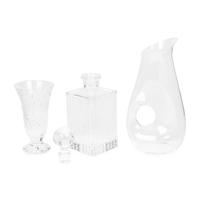 A Group of Clear Glass Table Articles