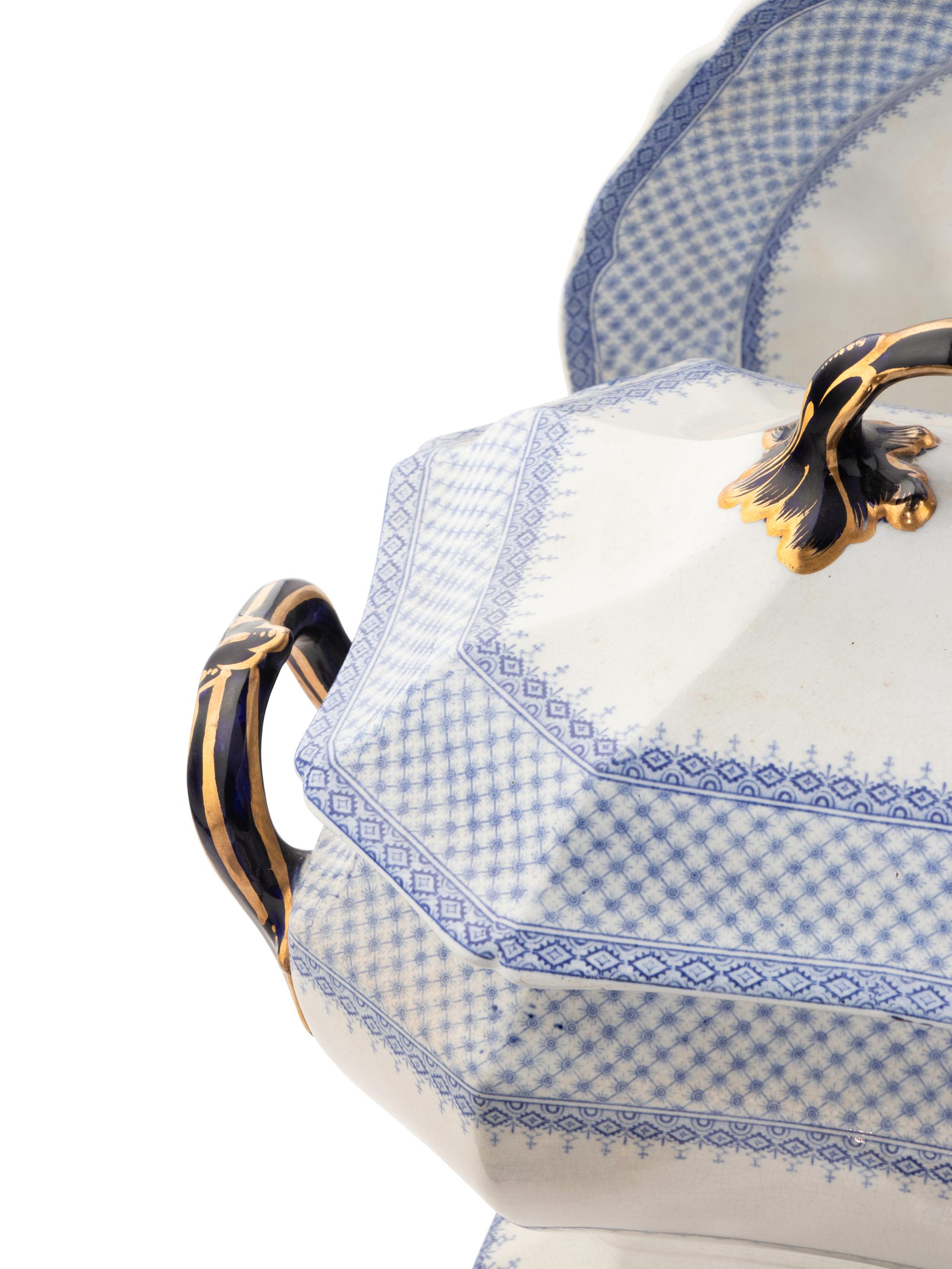 A Large English Ironstone Dinner Service
