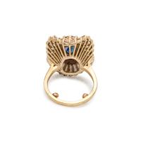 SAPPHIRE AND DIAMOND RING