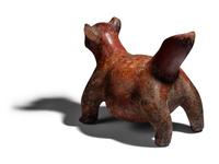 A Colima Effigy Dog Vessel
