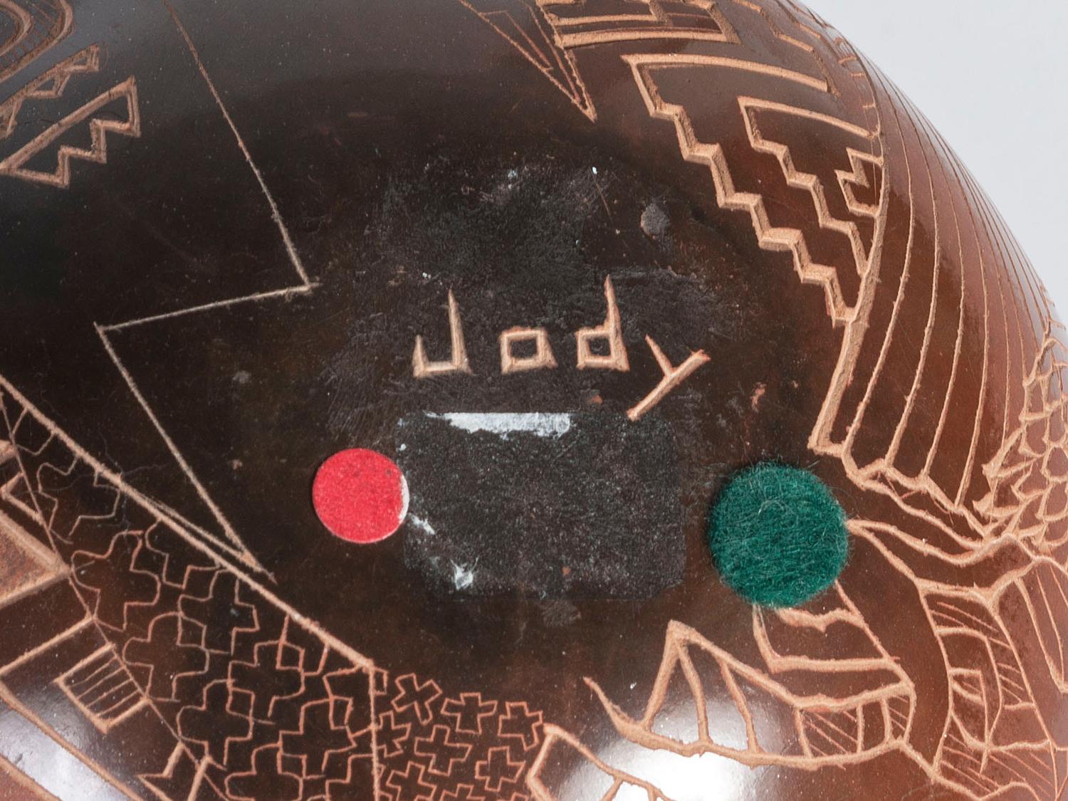 Pottery Jar with Sgraffito Decorations