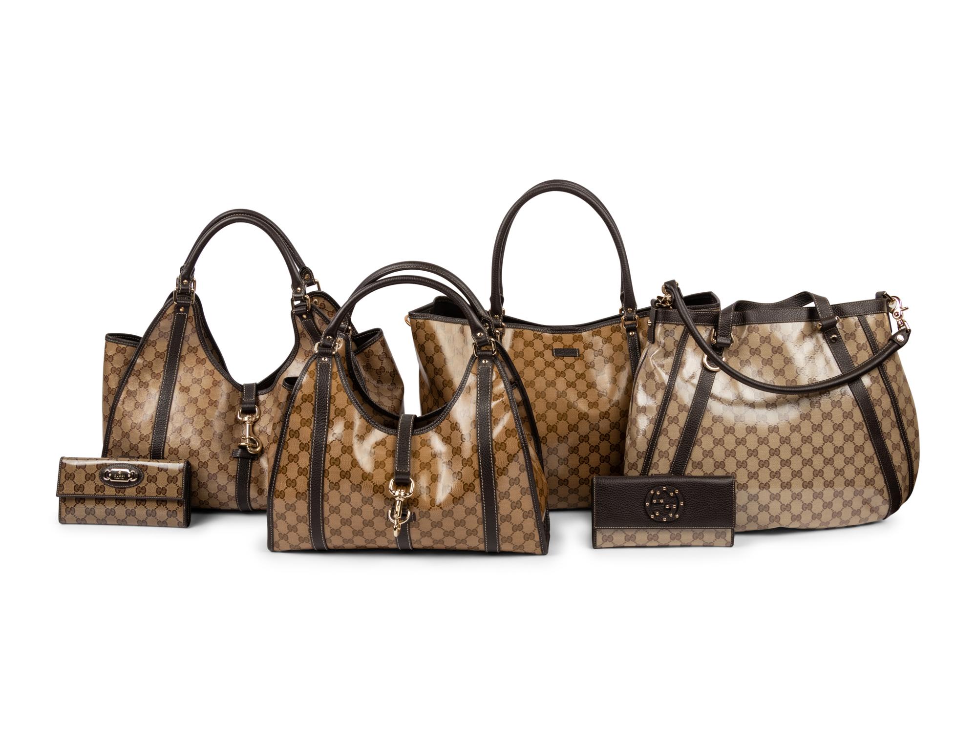 Six Gucci Items: Four Bags, Two Wallets, 2000s