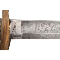 1862 Dated and Inspected Ames Model 1850 Foot Officers Sword with Presentation to Capt. Hugh Donnelly - 37th Mass Infantry - WIA Cold Harbor
