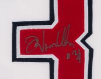A Group of Signed Autograph Hockey Hall of Fame Jersey Displays