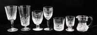 A Partial Set of Waterford Stemware Height of tallest glass 7 inches. — SECOND HALF 20TH CENTURY