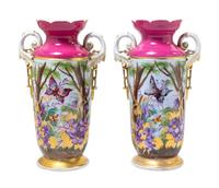 A Pair of Victorian Porcelain Vases