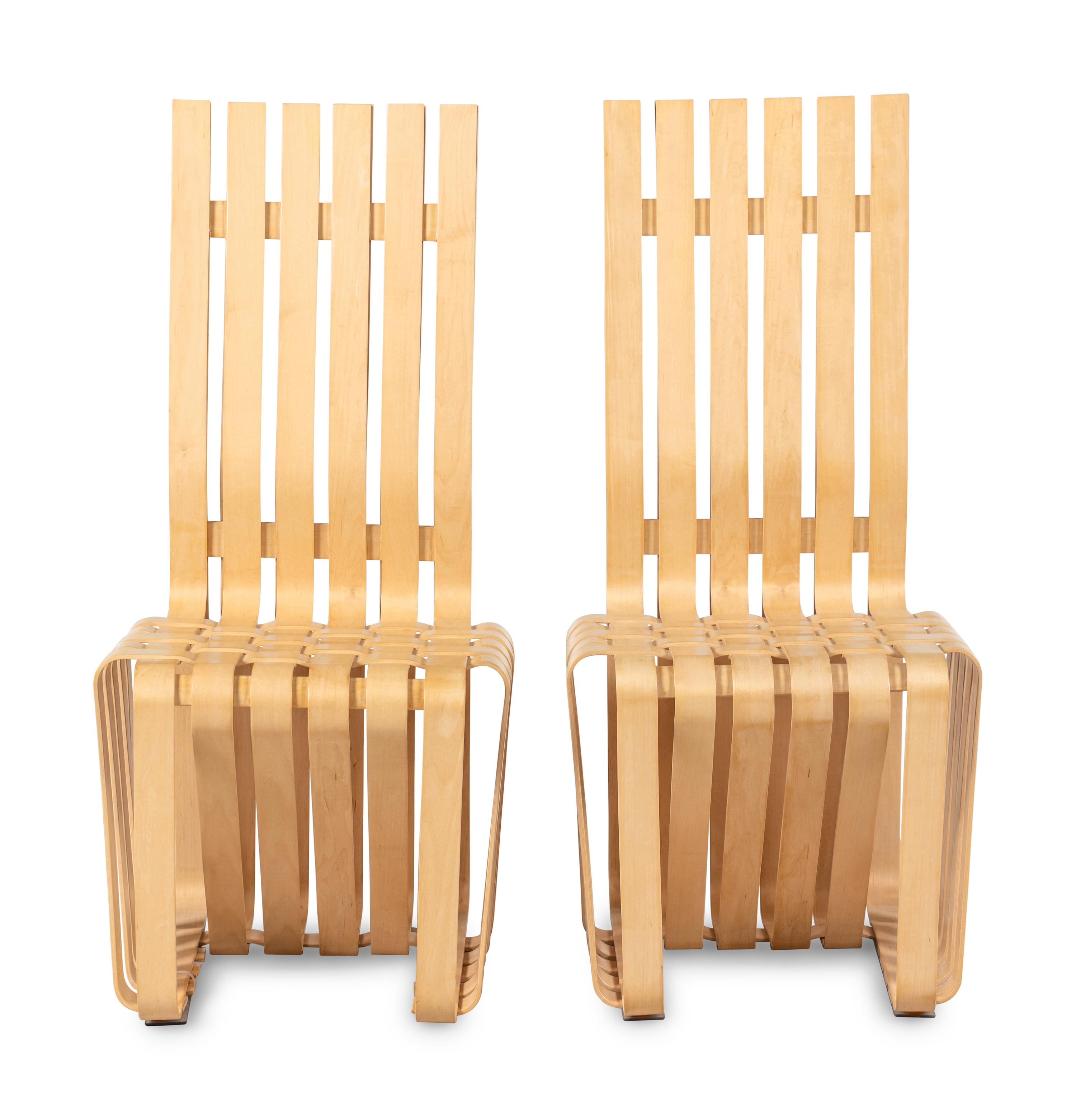 Pair of High Sticking Chairs c. 1992 Knoll, USA