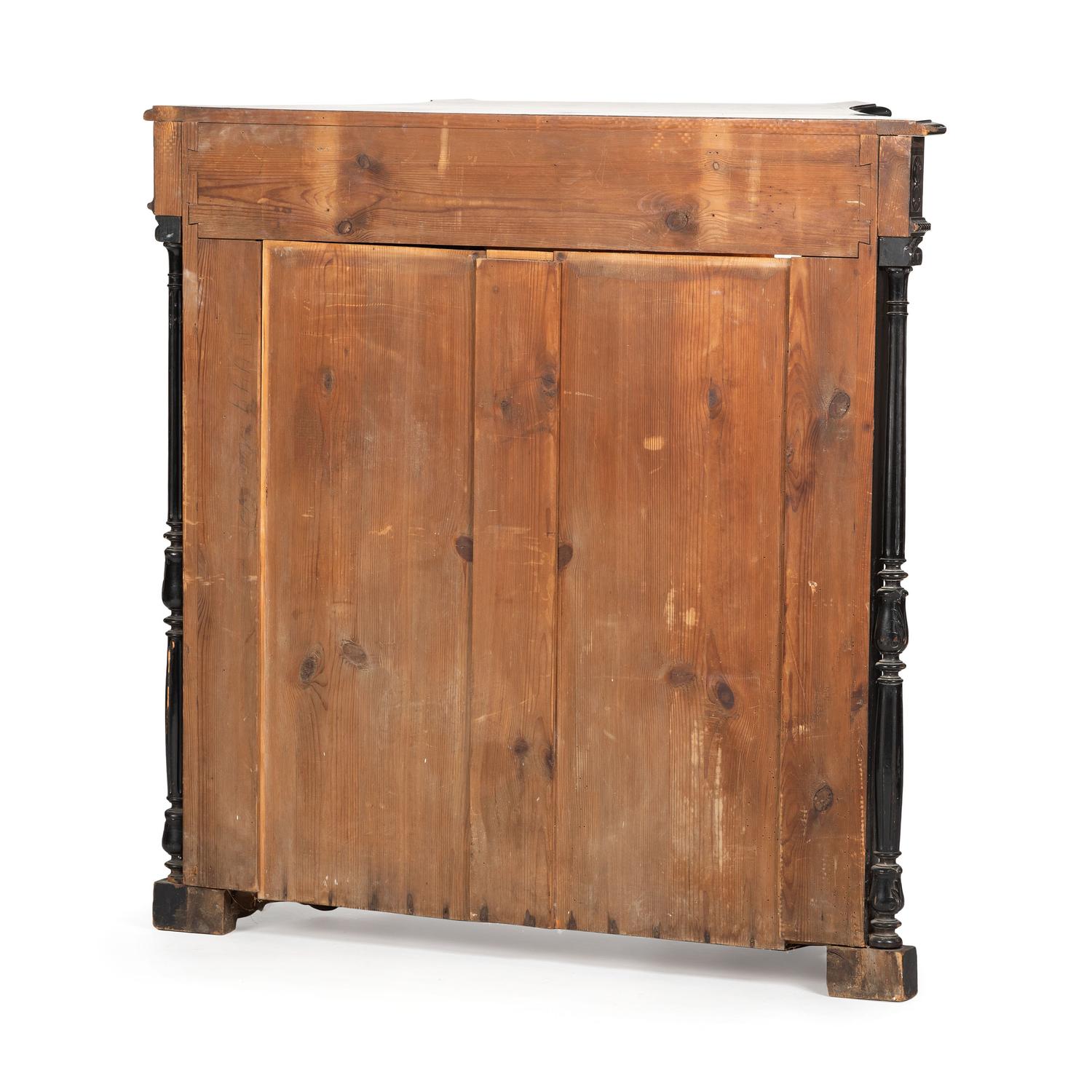 An Aesthetic Movement Parcel Gilt Ebonized Cabinet