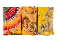 Three Hermès 90cm Silk Chiffon Scarves