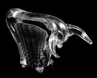 A Swedish Glass Figure of a Bull