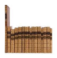 [BINDINGS]. STEVENSON, Robert Louis (1850-1894). A group of 16 uniformly bound FIRST EDITIONS: