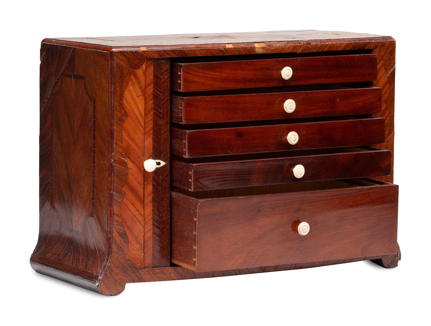 An American Mahogany Tambour Cabinet