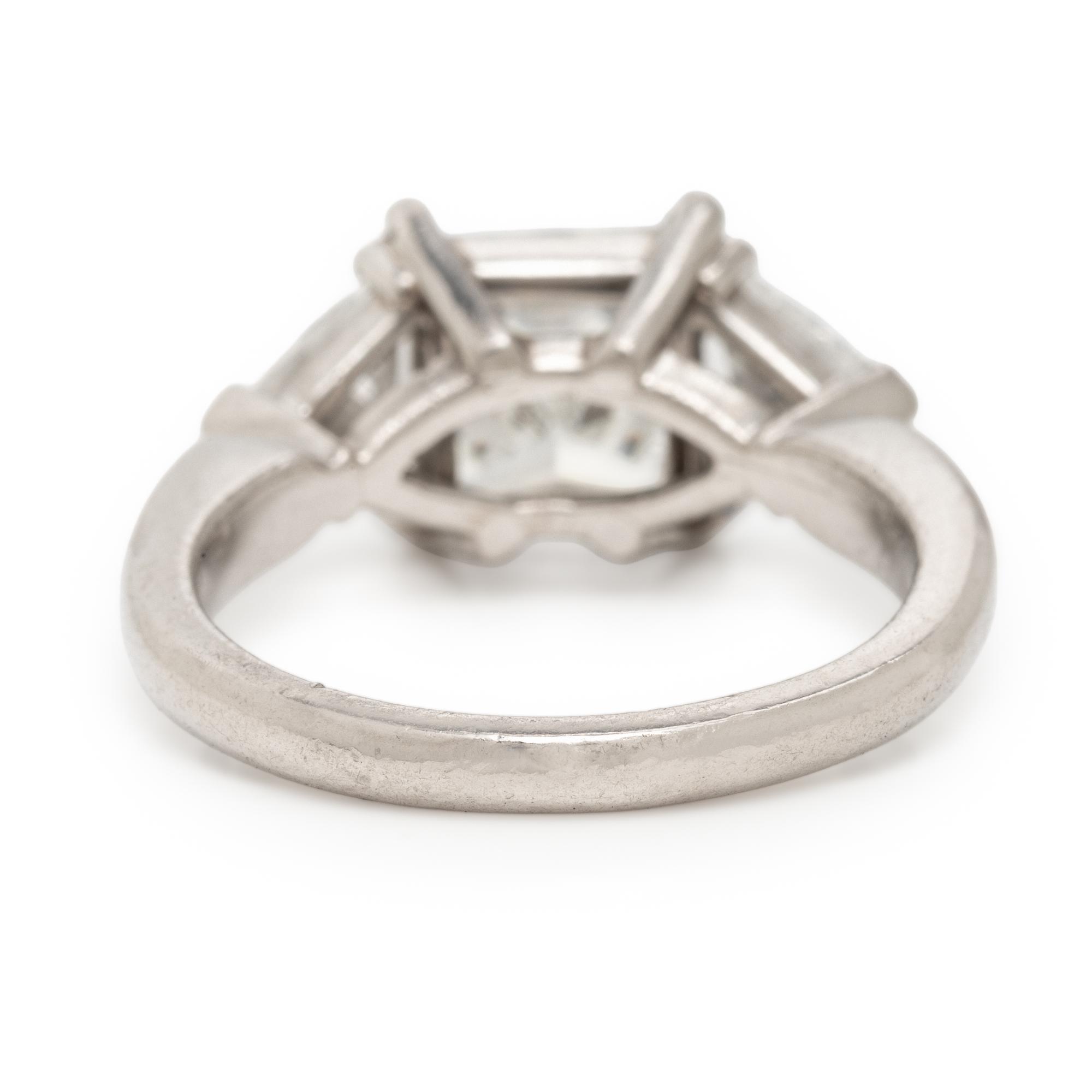 Diamond and Platinum Ring
