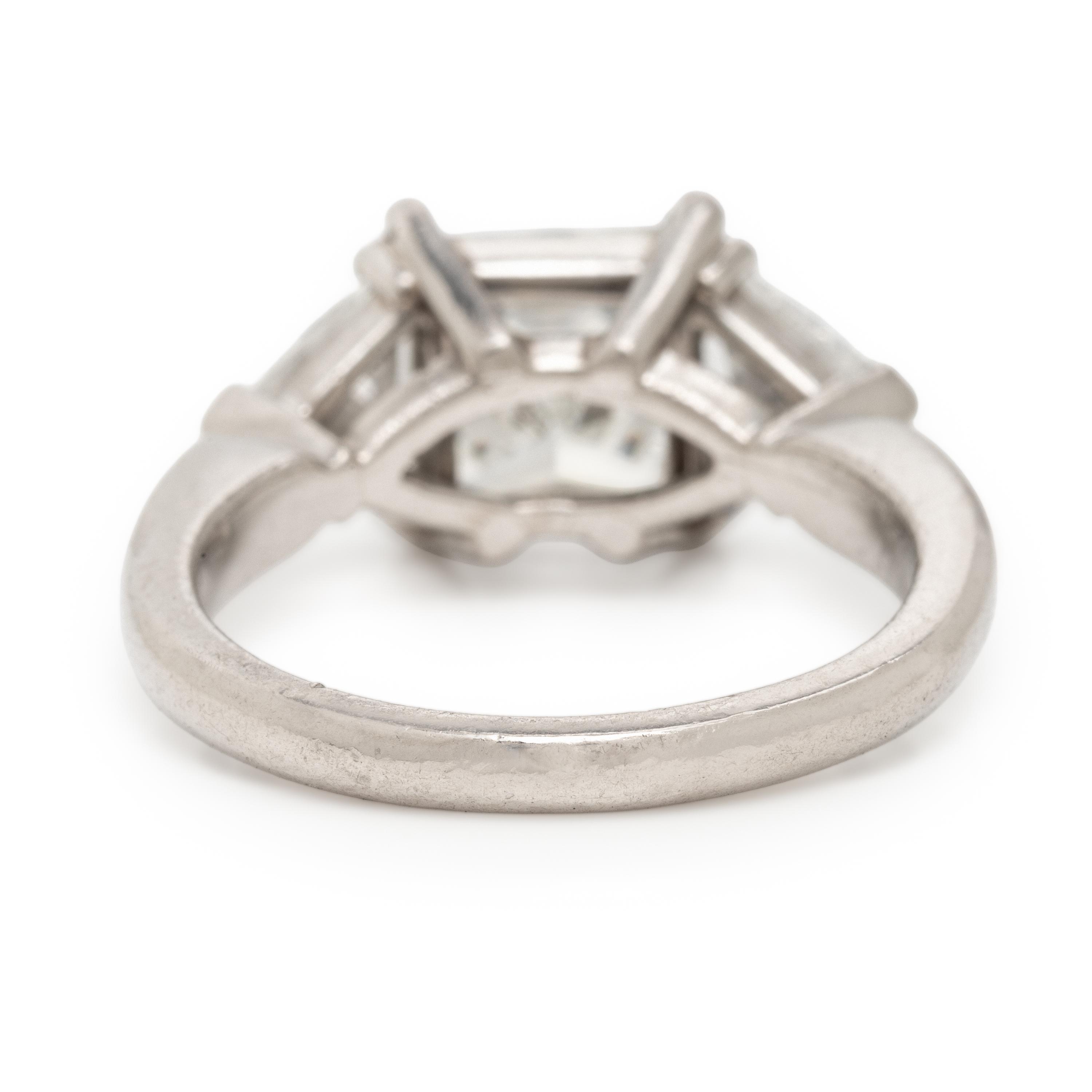 Diamond and Platinum Ring