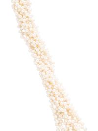 YELLOW GOLD AND CULTURED PEARL TORSADE NECKLACE