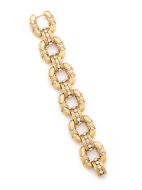 TIFFANY & CO., SCHLUMBERGER, YELLOW GOLD AND DIAMOND BRACELET