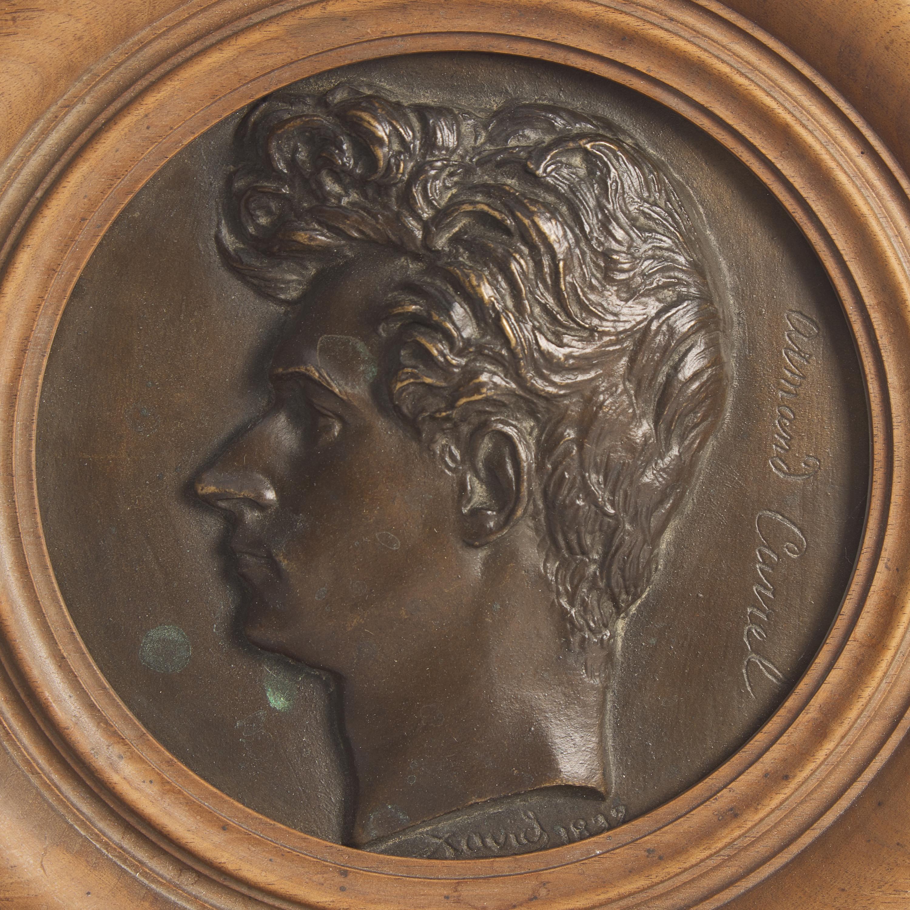 Pierre-Jean David (French, 1788-1856) — Profile Medallions of Armand Carrel and Antoine-Jean, Baron Gros