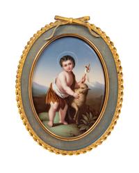 A Continental Painted Porcelain Plaque