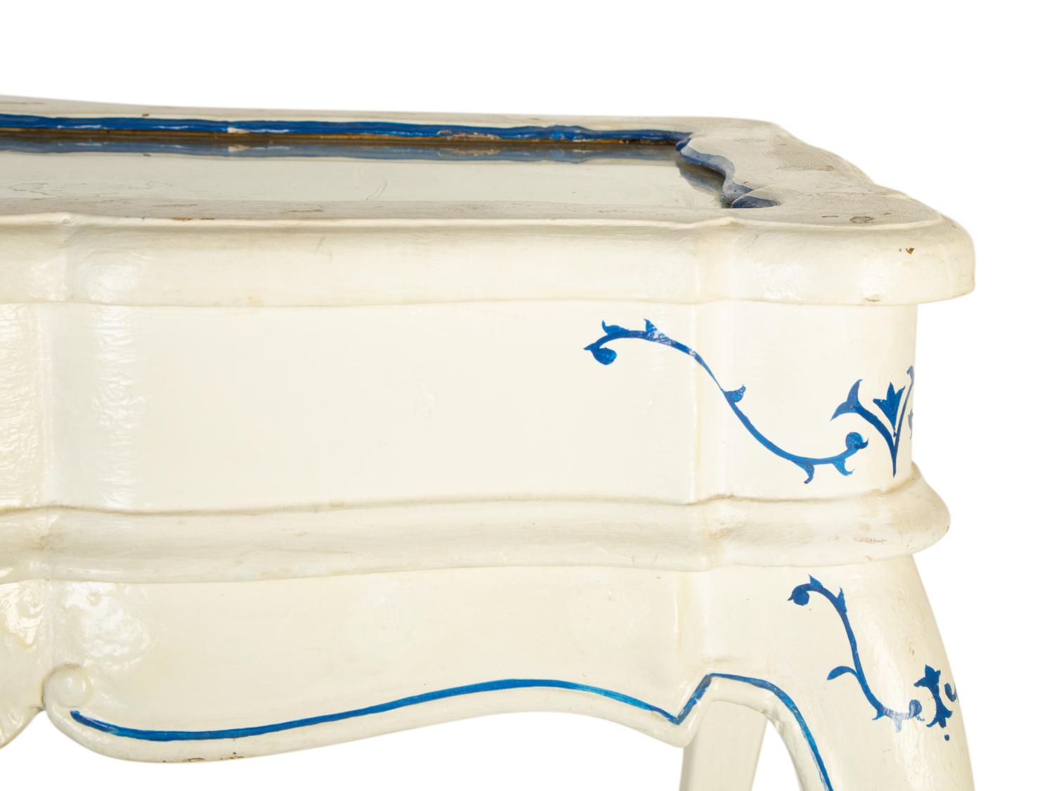 A Pair of French Provincial Style White Painted Vitrine Tables