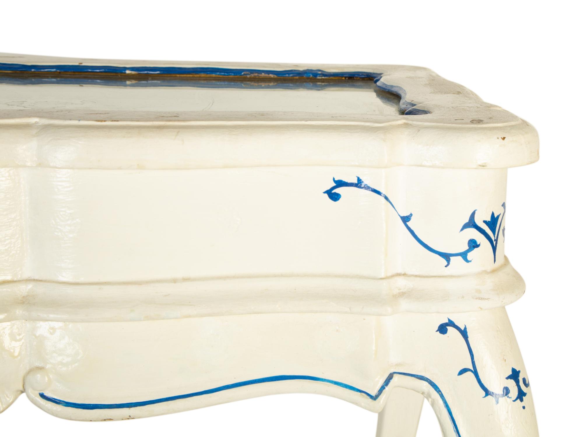 A Pair of French Provincial Style White Painted Vitrine Tables