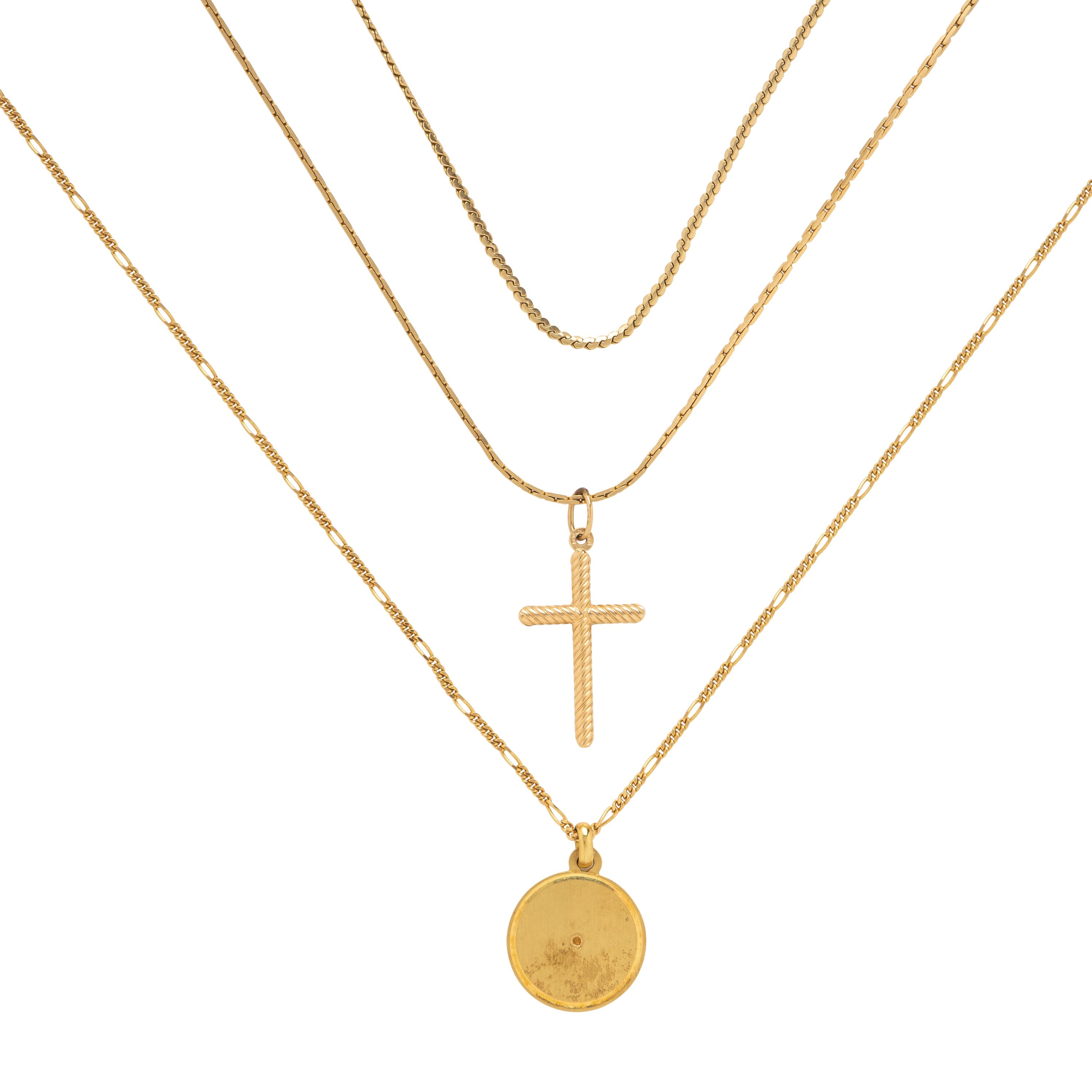 Collection of Three Gold Necklaces