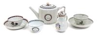 A Collection of Chinese Export Porcelain Articles Height of teapot 4 3/4 inches. — 19TH CENTURY