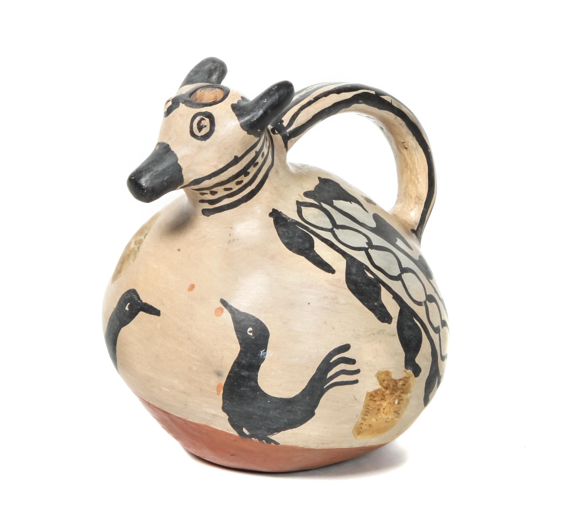 Cochiti Effigy Pitcher Height 8 inches — Late 19th Century