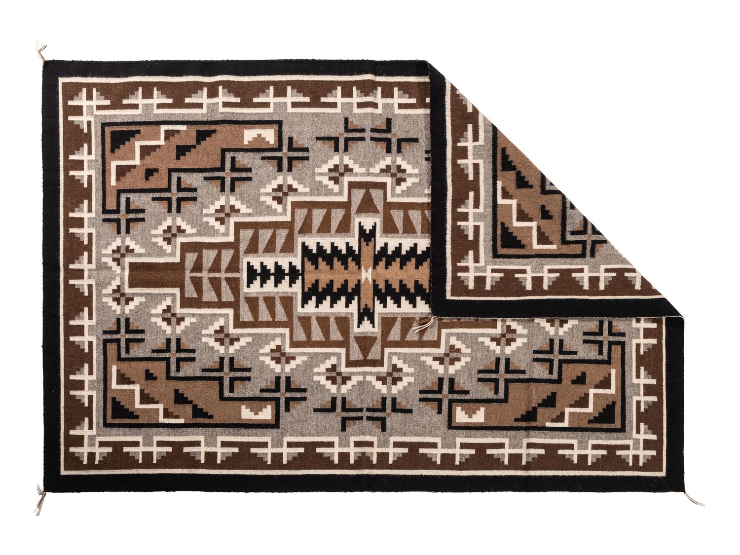 Navajo Two Grey Hills Weaving / Rug