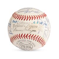 A 1964 Cincinnati Reds Team Signed Autograph Baseball Including Early Career Pete Rose Signature