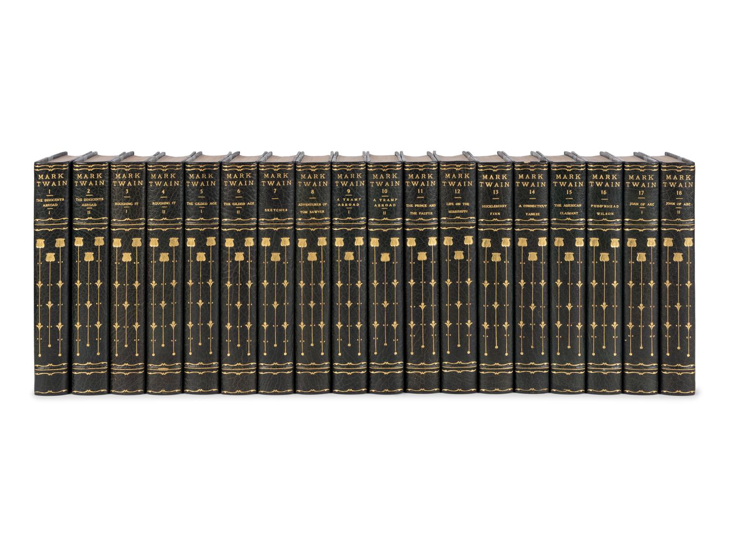 CLEMENS, Samuel Langhorne ("Mark Twain") (1835-1910). The Writings . New York and London: Harper & Brothers, 1929.
