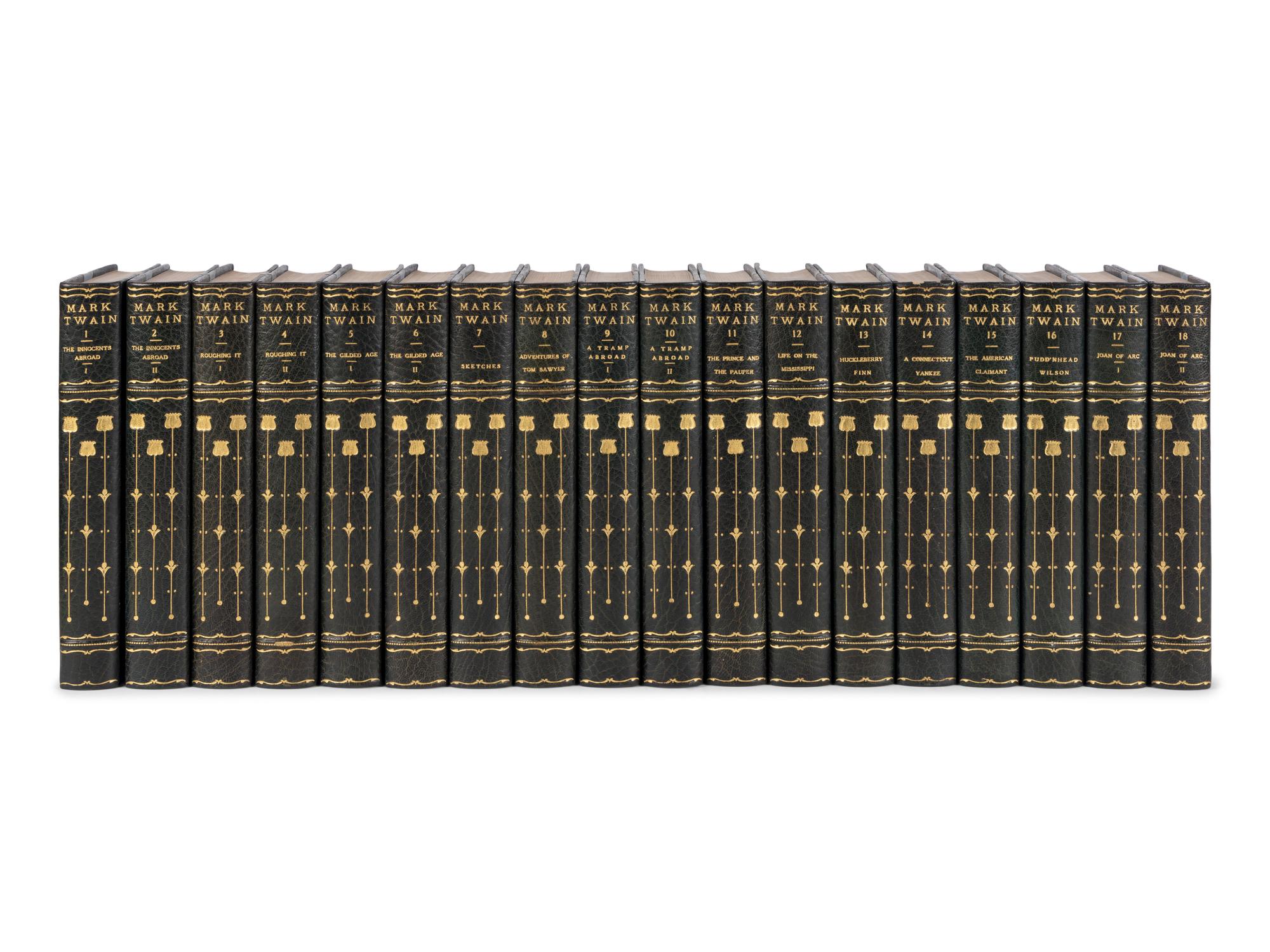 CLEMENS, Samuel Langhorne ("Mark Twain") (1835-1910). The Writings . New York and London: Harper & Brothers, 1929.