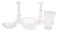 A Group of Five Steuben Glass Articles — 20TH CENTURY