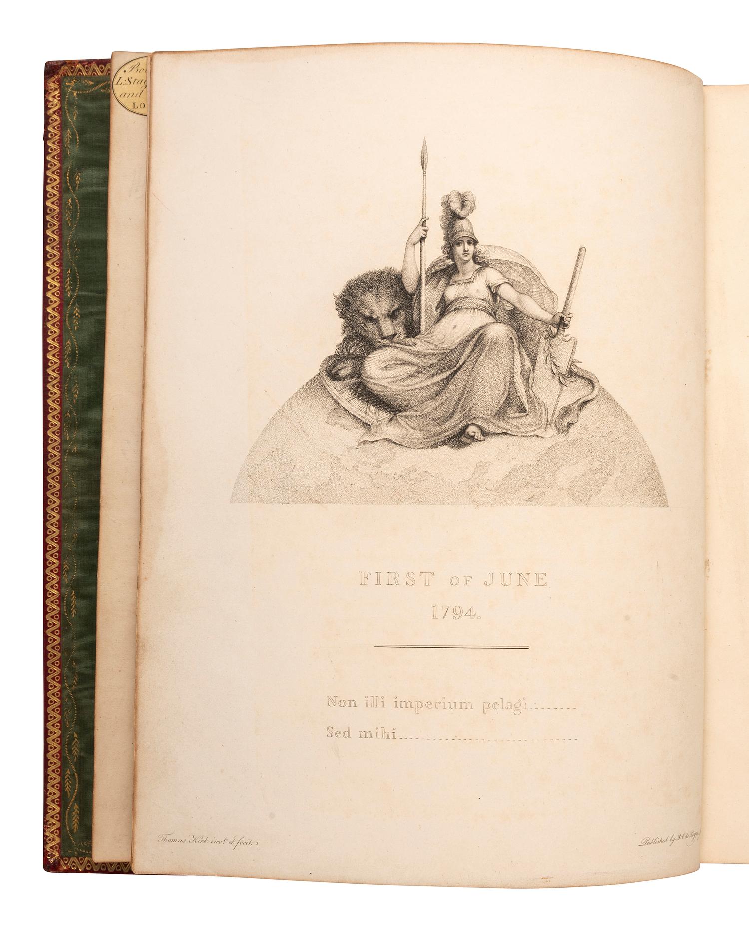 [REVOLUTIONARY WAR NAVAL BATTLE]. A Narrative of the Proceedings of His Majesty's Fleet, under the Command of Earl Howe . London: T. Burton, 1796.