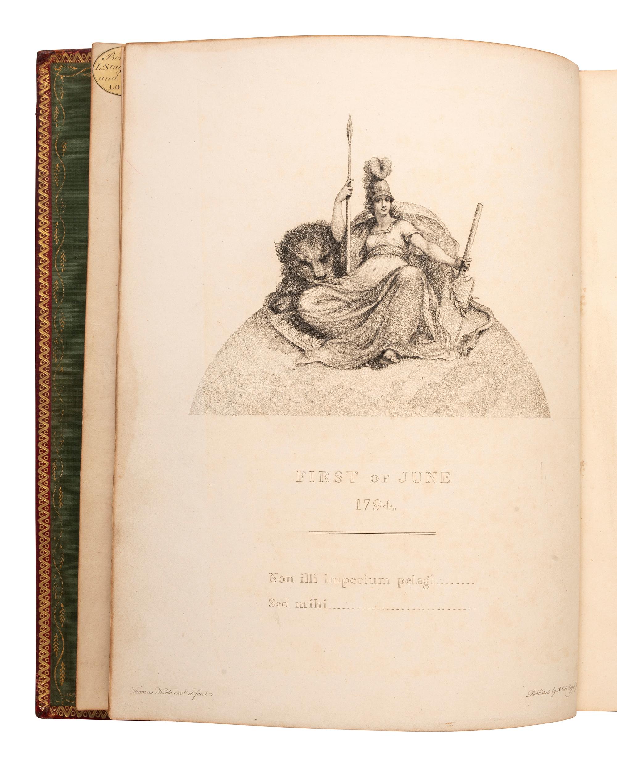 [REVOLUTIONARY WAR NAVAL BATTLE]. A Narrative of the Proceedings of His Majesty's Fleet, under the Command of Earl Howe . London: T. Burton, 1796.