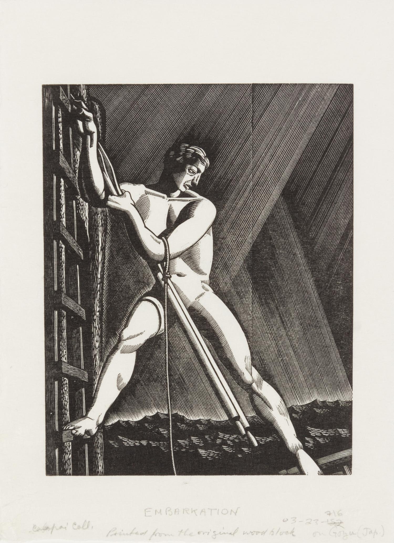 Rockwell Kent, (American, 1882-1971), Untitled (A group of 6 posthumous wood engravings printed by Letterio Calapai)