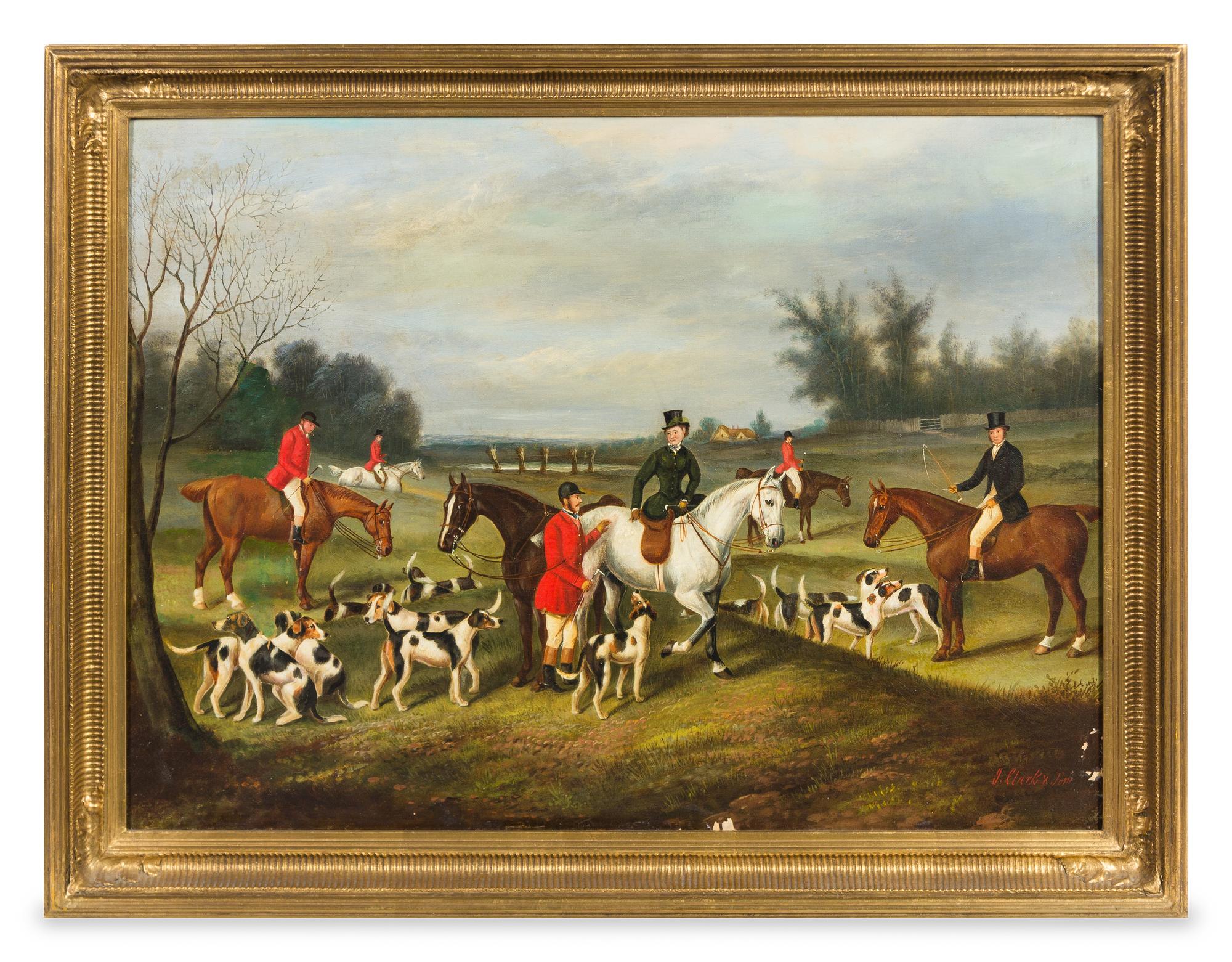 James Clark, (British, 1858-1943), Untitled (Pair of Hunt Scenes)