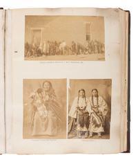 [NATIVE AMERICANS]. JUNKIN, William W. (1831-1903). A Collection of Indian Photographs and Views with Photos of a Few White Employes [ sic ] Together with Some Indian Letters and Paintings. Made by W.W. Junkin, Fairfield, Iowa. 1889-93.