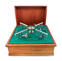 A Horse Racing Gambling Parlor Game, With Original Wooden Box