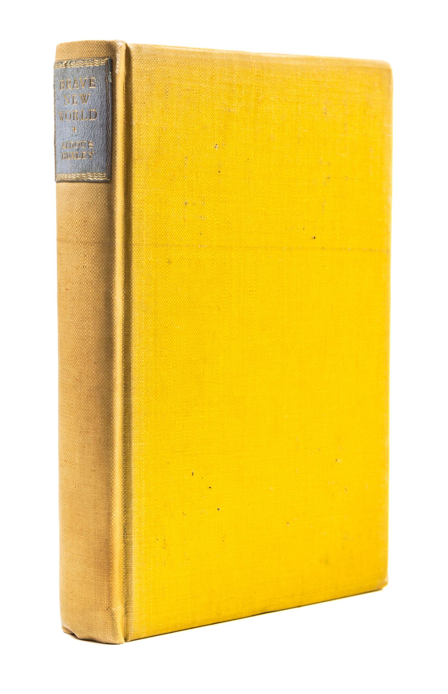 HUXLEY, ALDOUS. Brave New World. London, 1932. First, limited edition, signed.