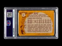 A 1981 Topps Larry Bird Basketball Card No. 4. (PSA 8 NM-MT)