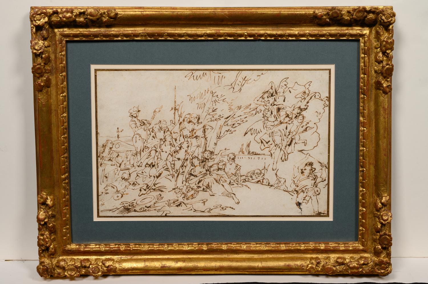 Crowd Scene with Angels