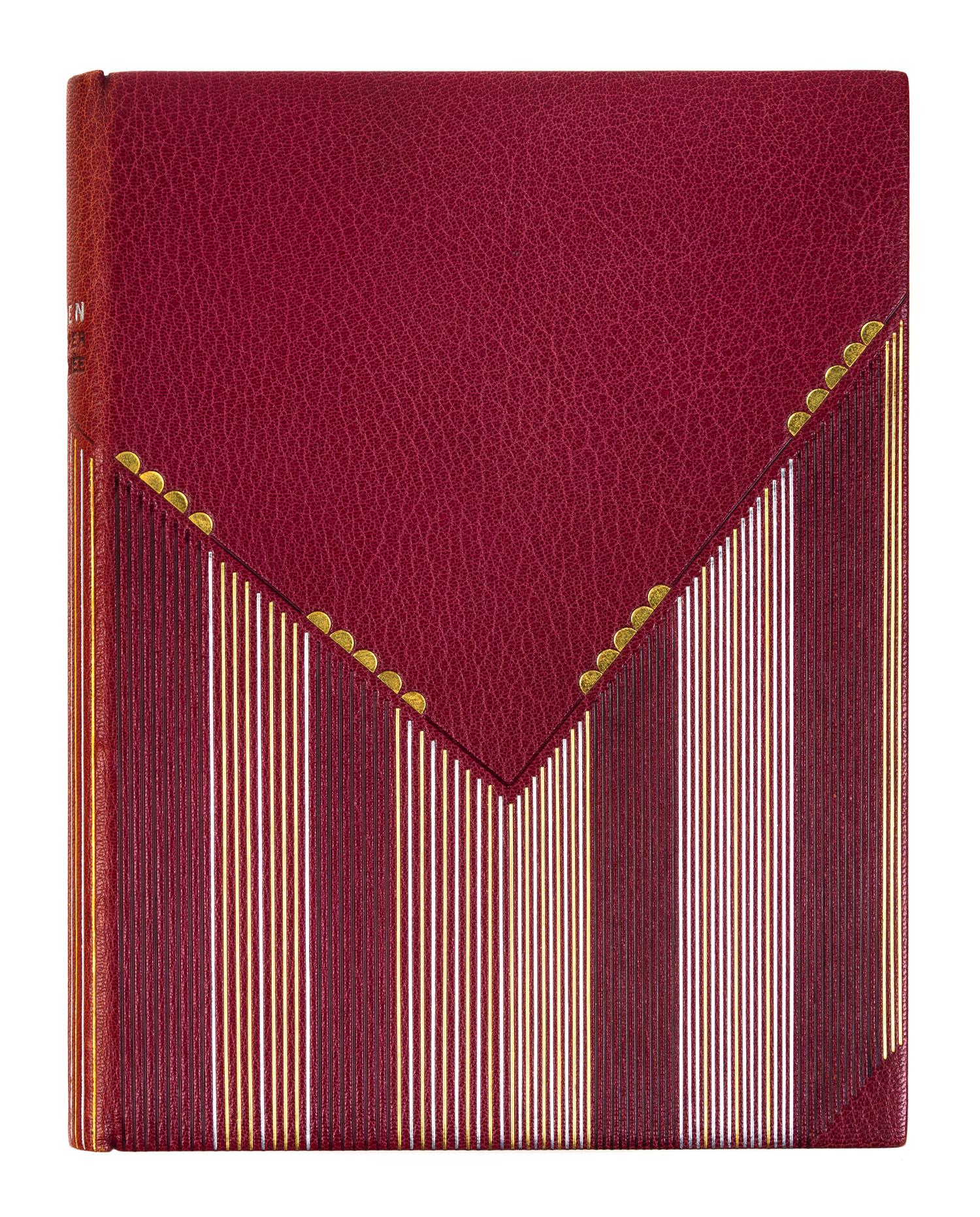 [BINDINGS]. [LÉOTARD, GENEVIÈVE - BINDER]. A group of 2 works in fine Art Deco bindings by Léotard.