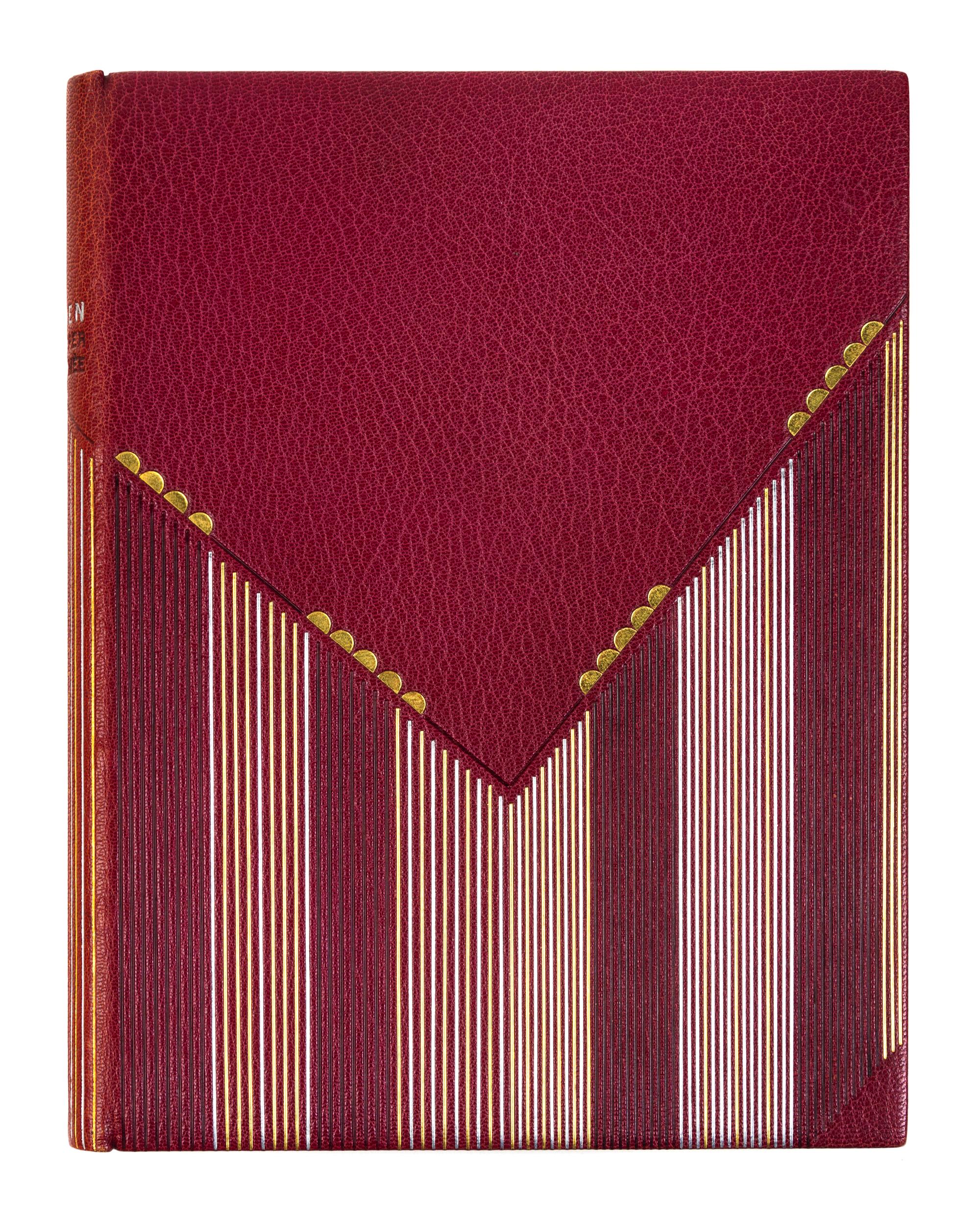 [BINDINGS]. [LÉOTARD, GENEVIÈVE - BINDER]. A group of 2 works in fine Art Deco bindings by Léotard.