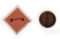 [BASEBALL]. A group of 2 Jackie Robinson pinback buttons.