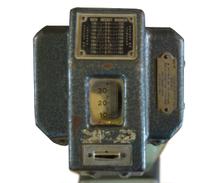 An Art Deco Stand-Up Scale 11" W x 21.5" D x 40.5" H — United States, Circa 1920