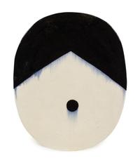 Jun Kaneko, (American/Japanese, b. 1942), Black and White Platter, 1991