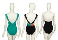 Three Designer Swimsuits: Two Hermès Bathing Suits, One Chanel Bathing Suit