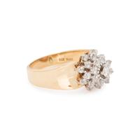 YELLOW GOLD AND DIAMOND RING